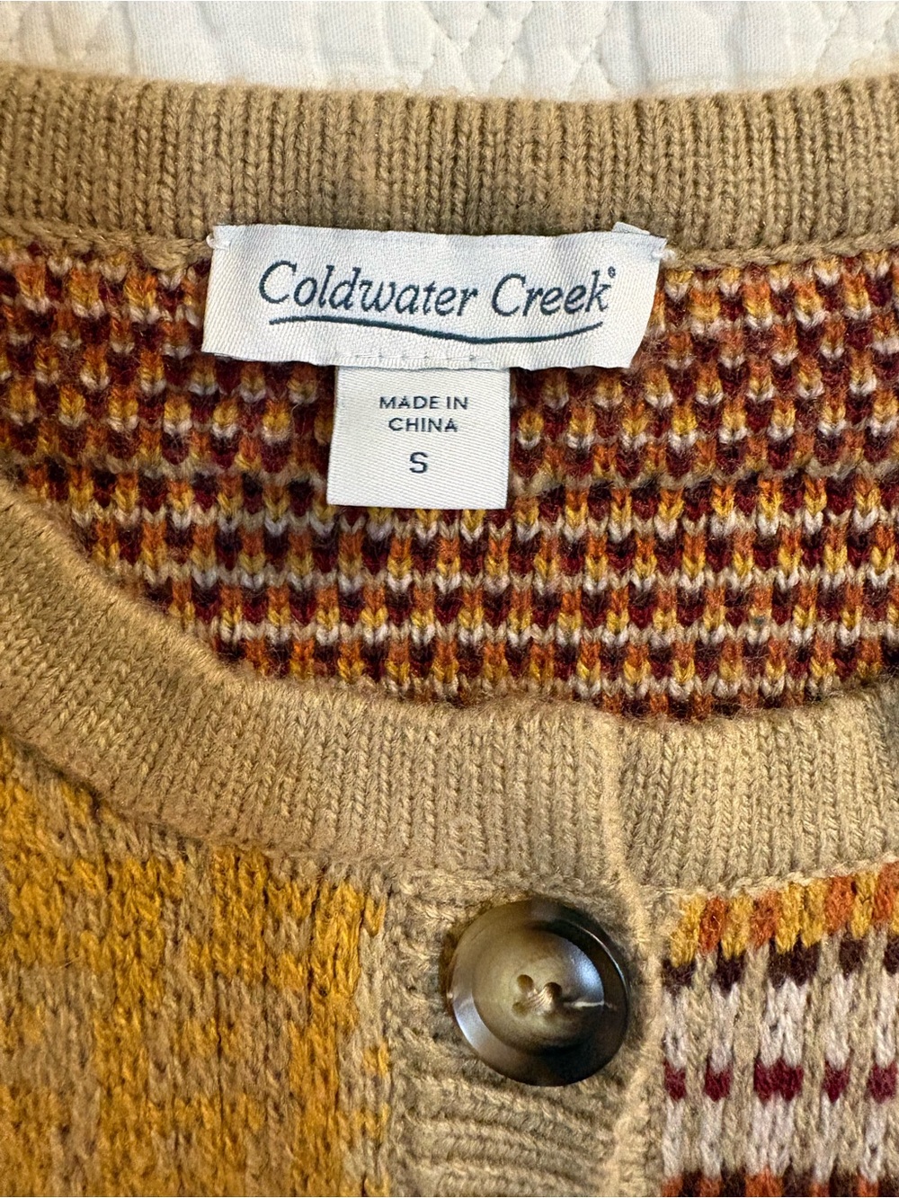 Coldwater Creek Chasing Leaves Cardigan Sweater Small - Picture 6 of 8